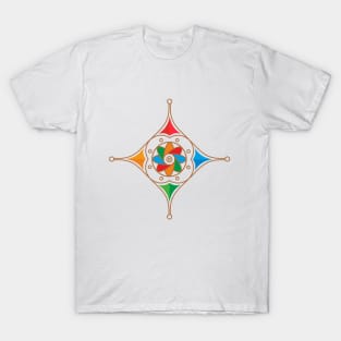 Colorful Vibes Abstract Energy Men's Graphic T-Shirt